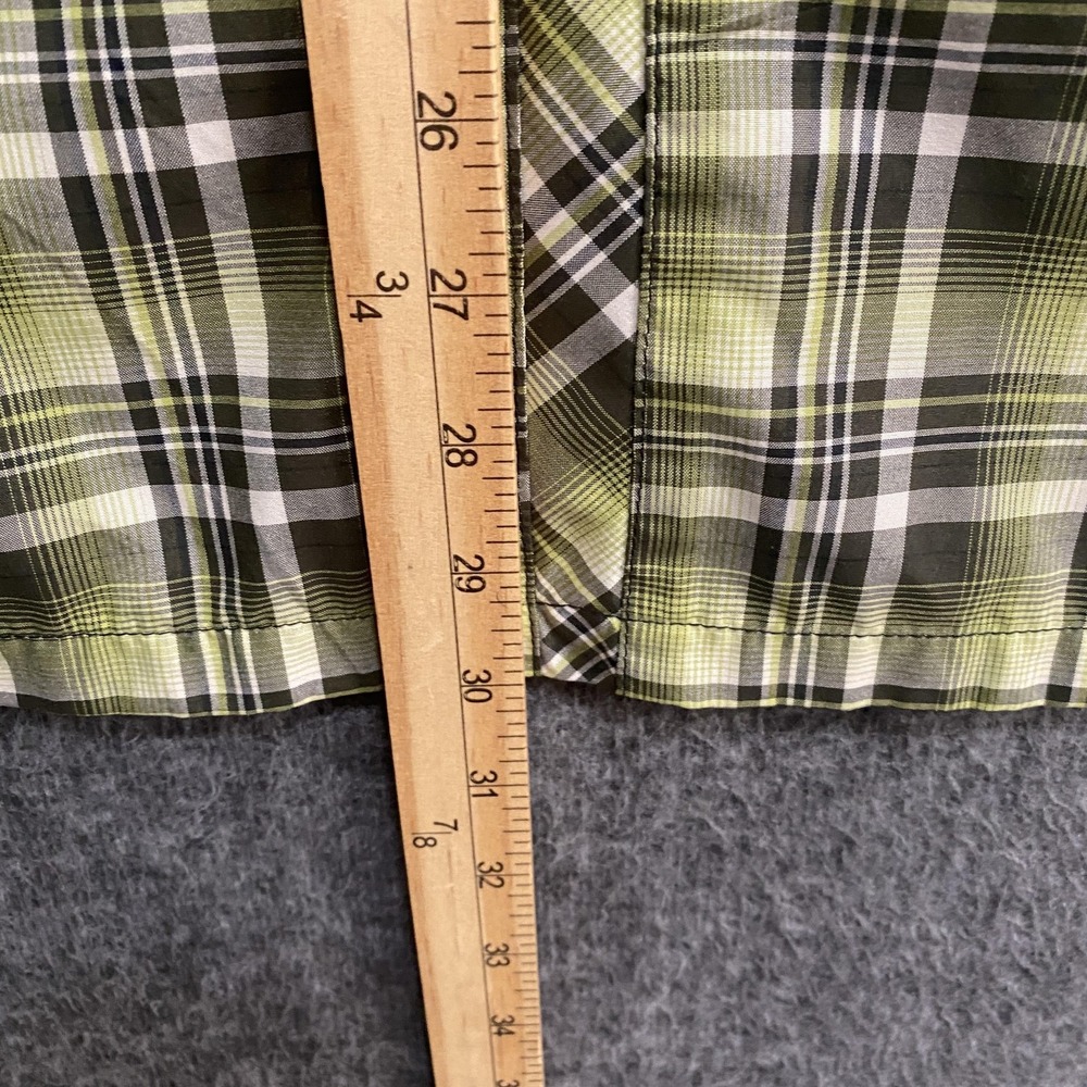 Kuhl Eluxor Ionik Shirt Mens L Green Plaid Short Sleeve Button Up Hiking Outdoor - Picture 9 of 11